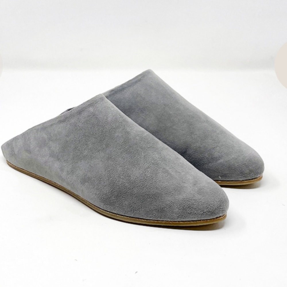 Lauren Manoogian Suede Fold Mule, Powder